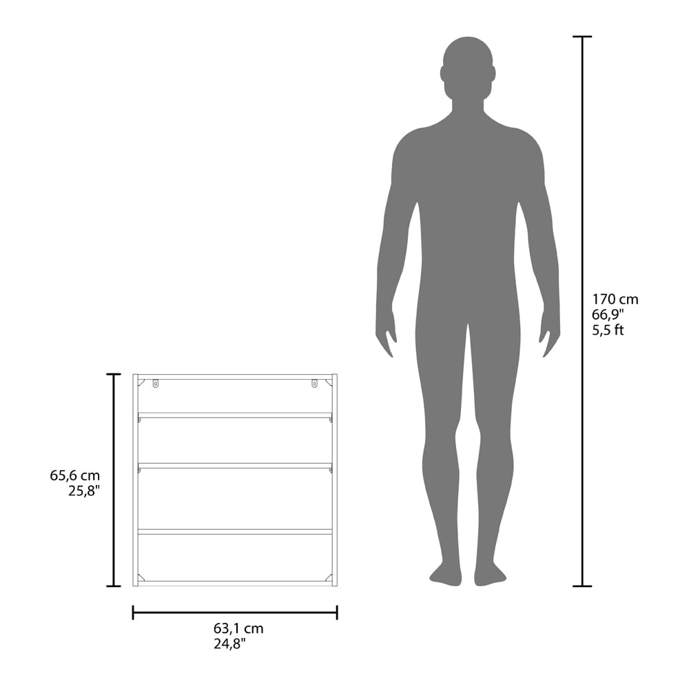 White Bathroom Storage Cabinet with 2 Doors & Shelves