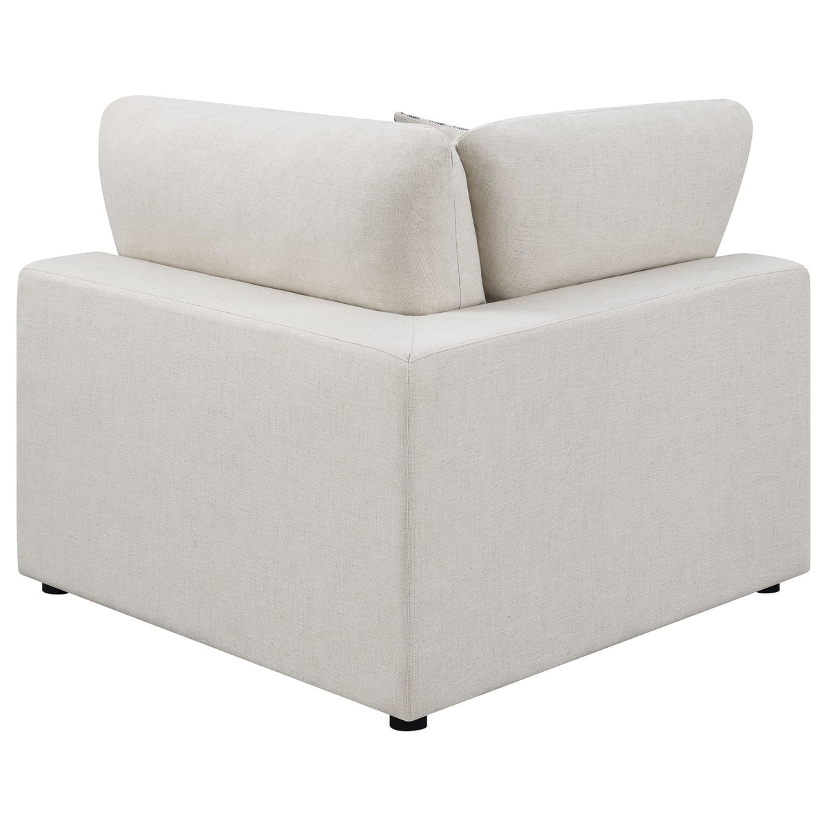 120" Beige Upholstered L-Shaped Sectional Sofa - 4 Seats for Living Room