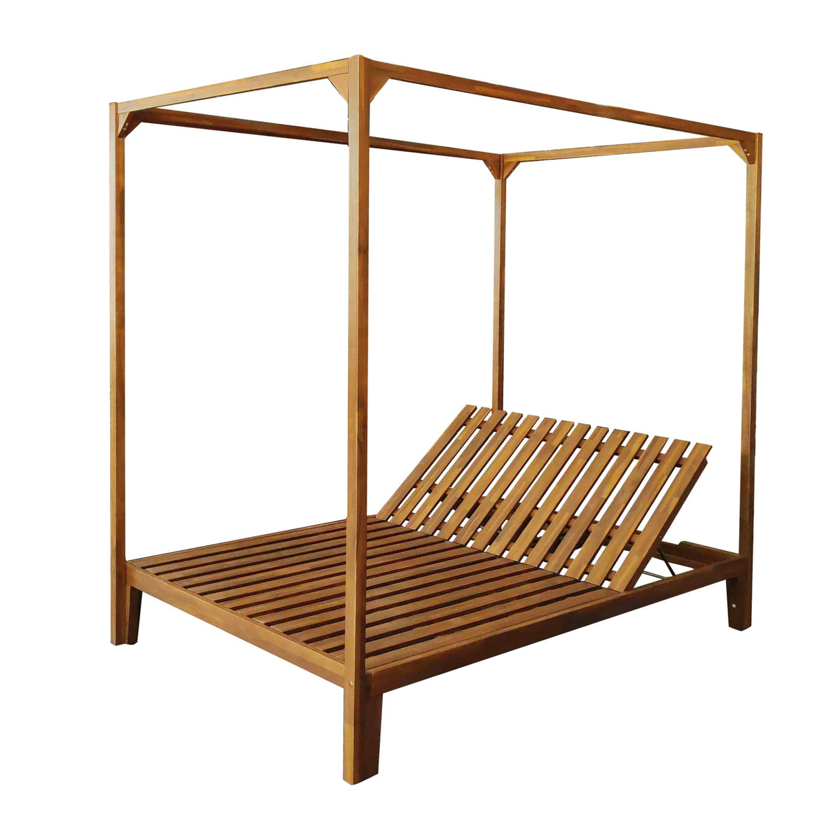 Teak Acacia Daybed Outdoor Patio Furniture Set