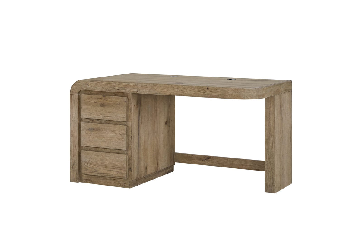 Knotty Oak Executive Desk - 58" Workstation