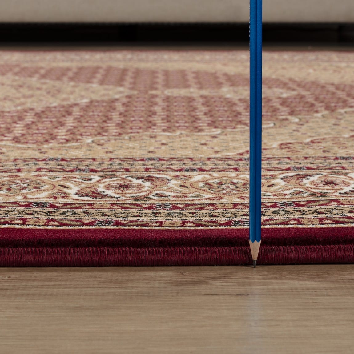 Red Herati Medallion Area Rug - 8'7" x 6'3"