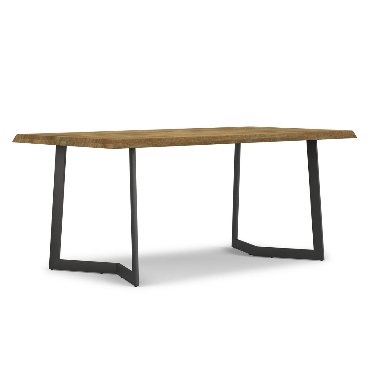 72" Light Brown Mango Wood Dining Table - 6 Person
