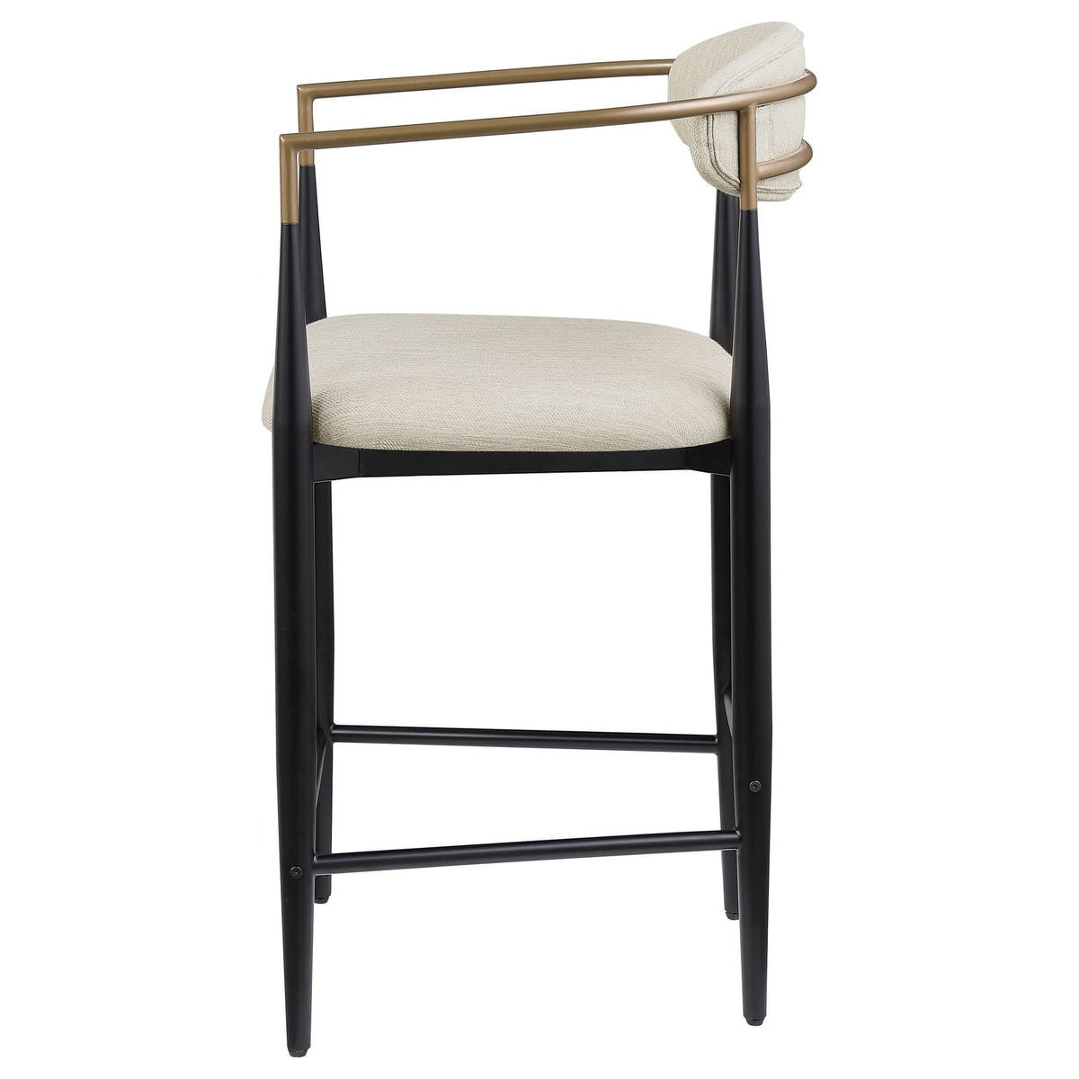 Beige Counter Chairs - Set of 2 Dining Stools for Dining Room