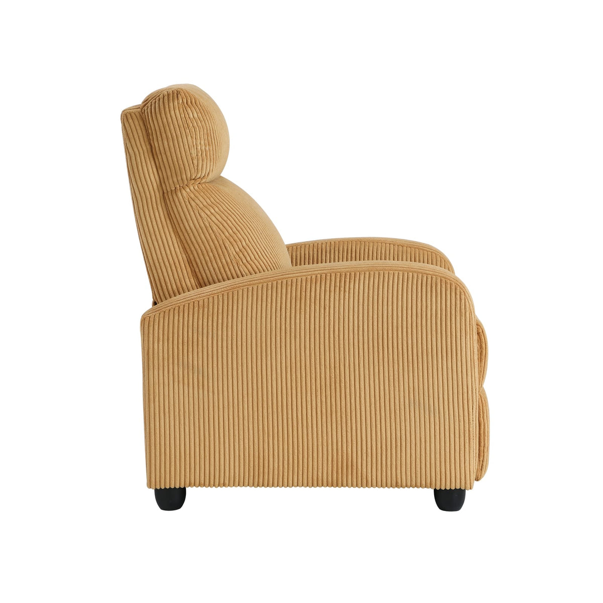 Yellow Corduroy Recliner Chair - 27" L Modern Style for Living Room