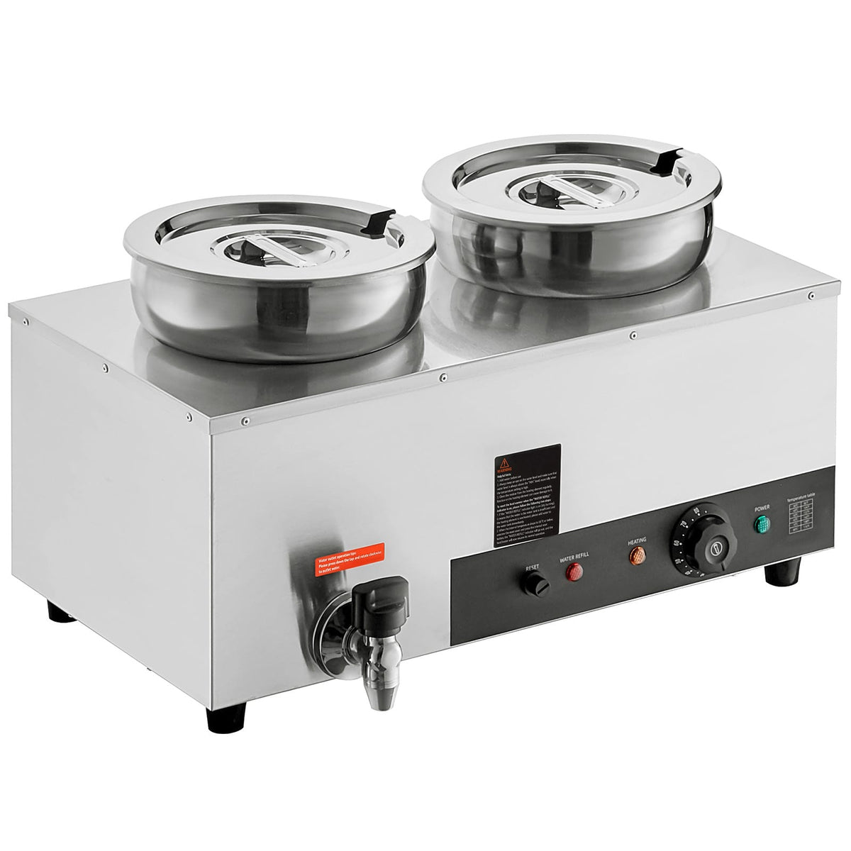 Stainless Steel Soup Warmer - 7.4QT Bain Marie