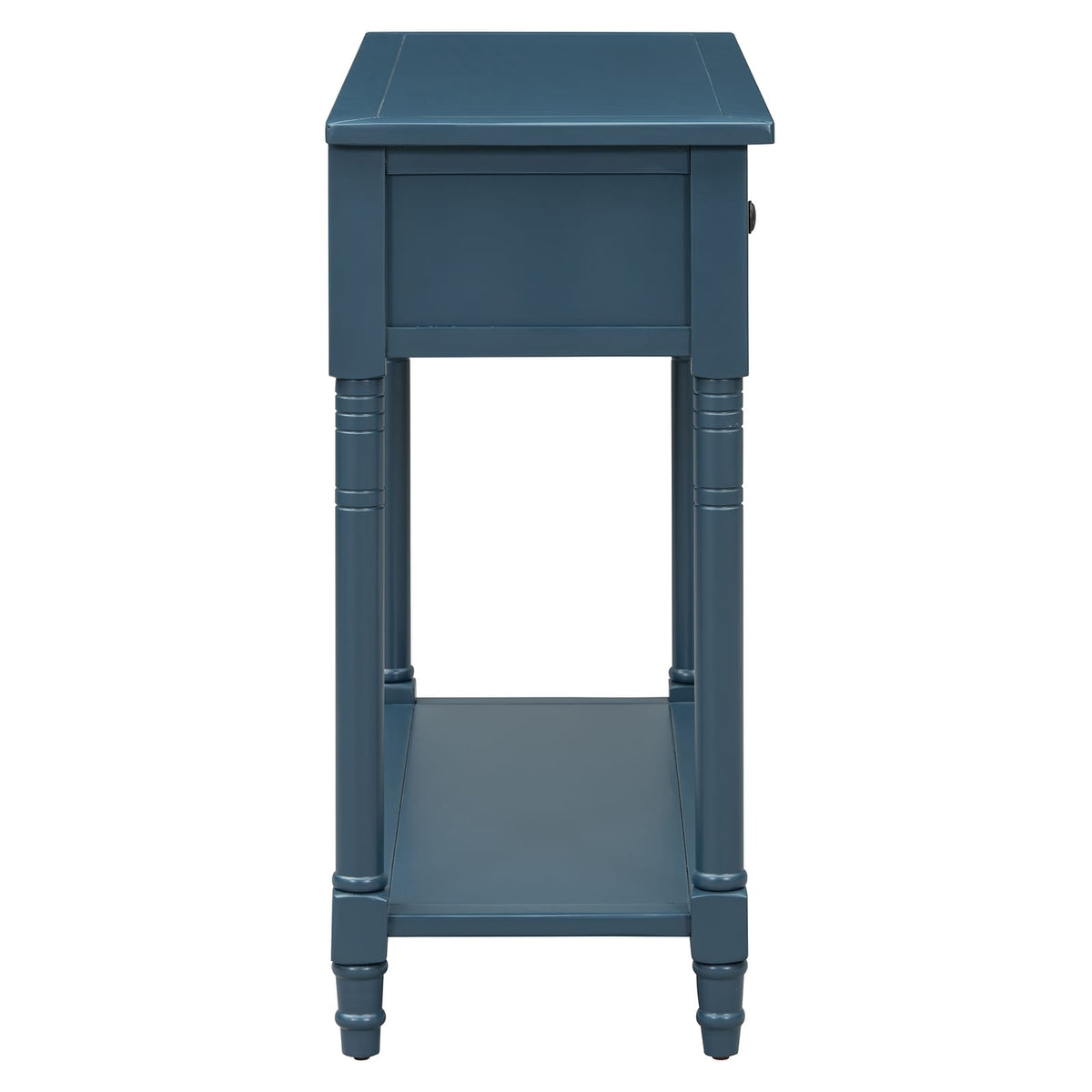 Dark Navy Console Table - Storage & Display for Living Room