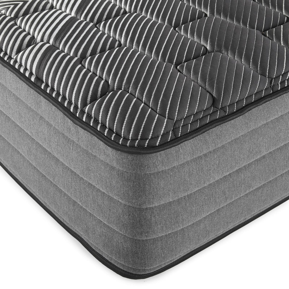 14" Pure Ice Lux Firm Quilted Full Mattress - Black Foam Spring