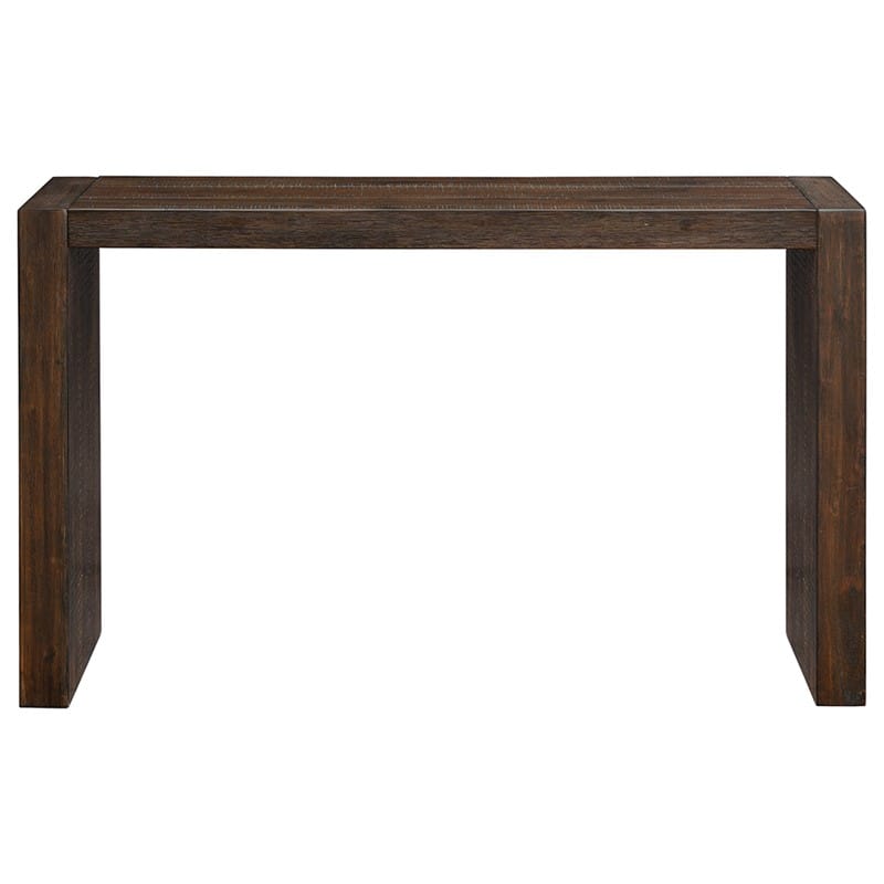 Brown Solid Wood Console Table - 15" Depth for Living Room