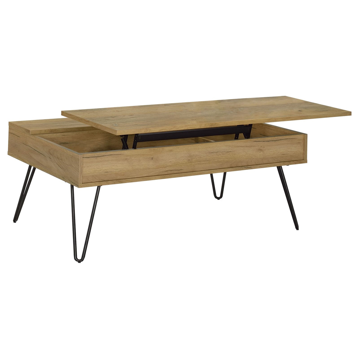 Amara Golden Oak Lift Top Coffee Table - Storage & Style