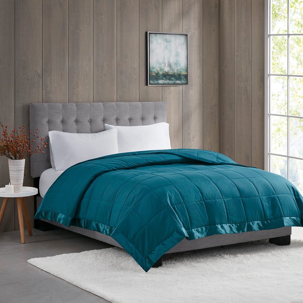Teal Polyester Down Alternative Blanket King Size