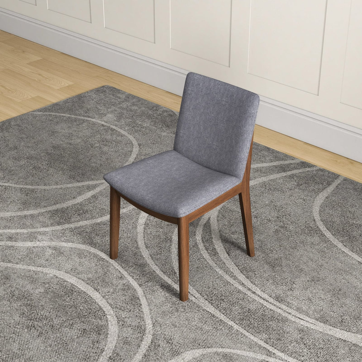Grey Mid-Century Dining Chairs - Set of 2