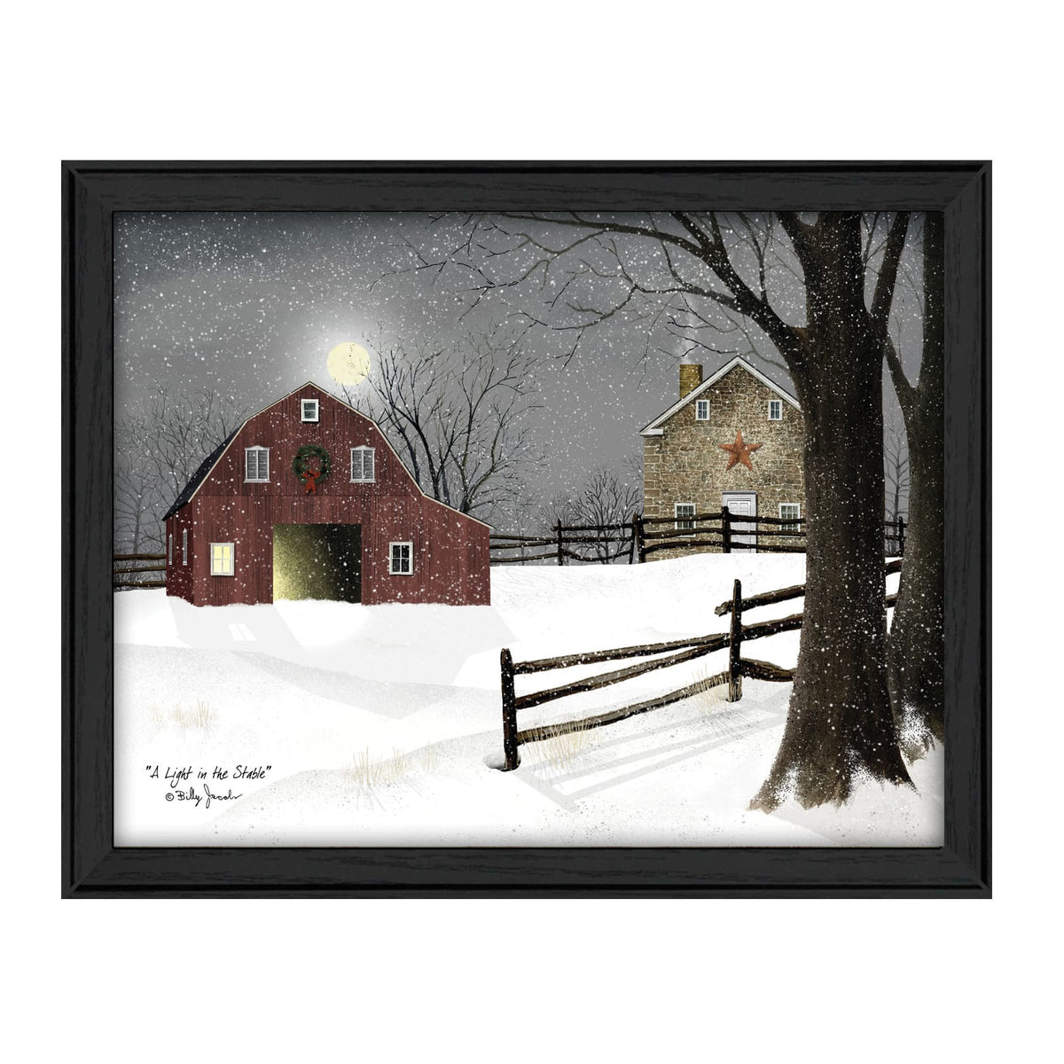 Black Framed Wall Art Print Bedroom Decor