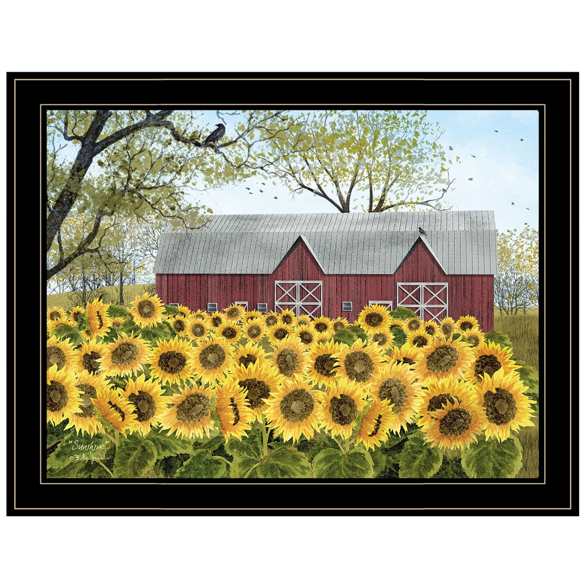 Black Framed Wall Art Print - Small Bedroom Decor