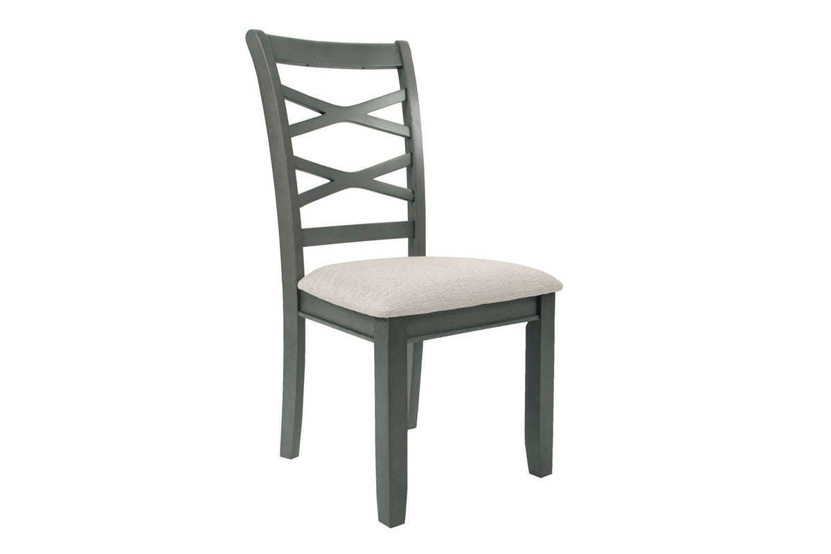 Gray Rubberwood Dining Set with Bench Seating for Dining Room