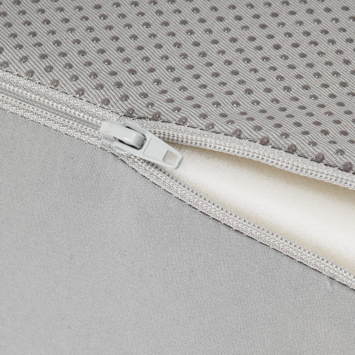 Bed Gap Filler - 72" Gray PVC Wedge Pillow for Headboard Gaps