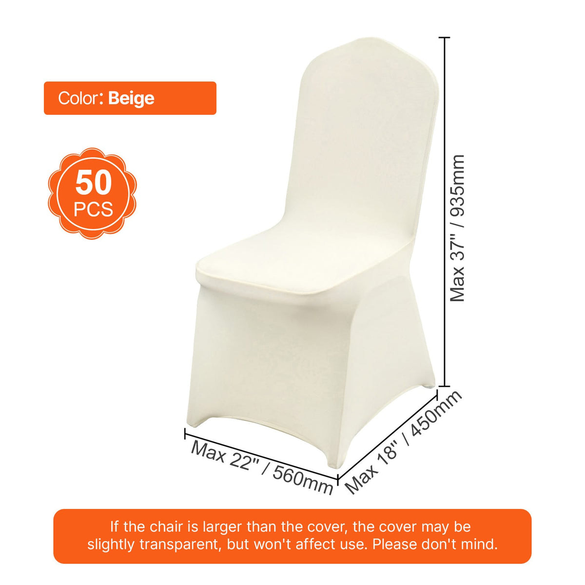 White Spandex Chair Covers for Dining and Event Decor