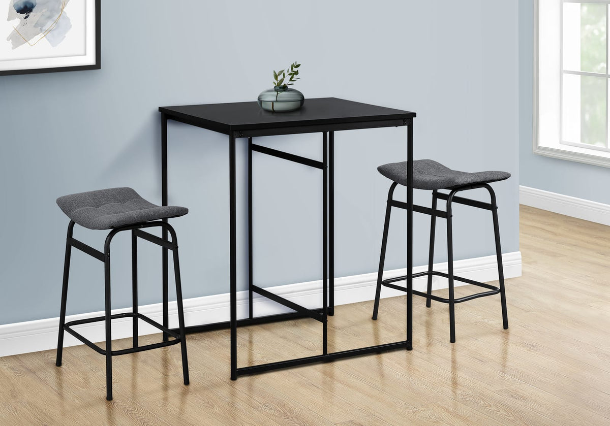 32" Counter Height Dining Table - Black MDF for Dining Room