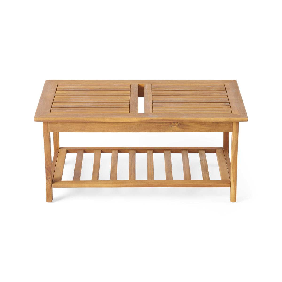 Brown Acacia Wood Patio Furniture Set for Garden or Porch