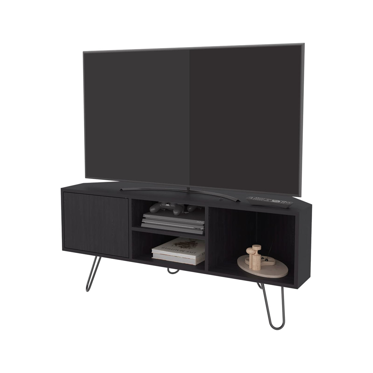 Wenge 1-Door TV Stand - Primary Living Space Storage