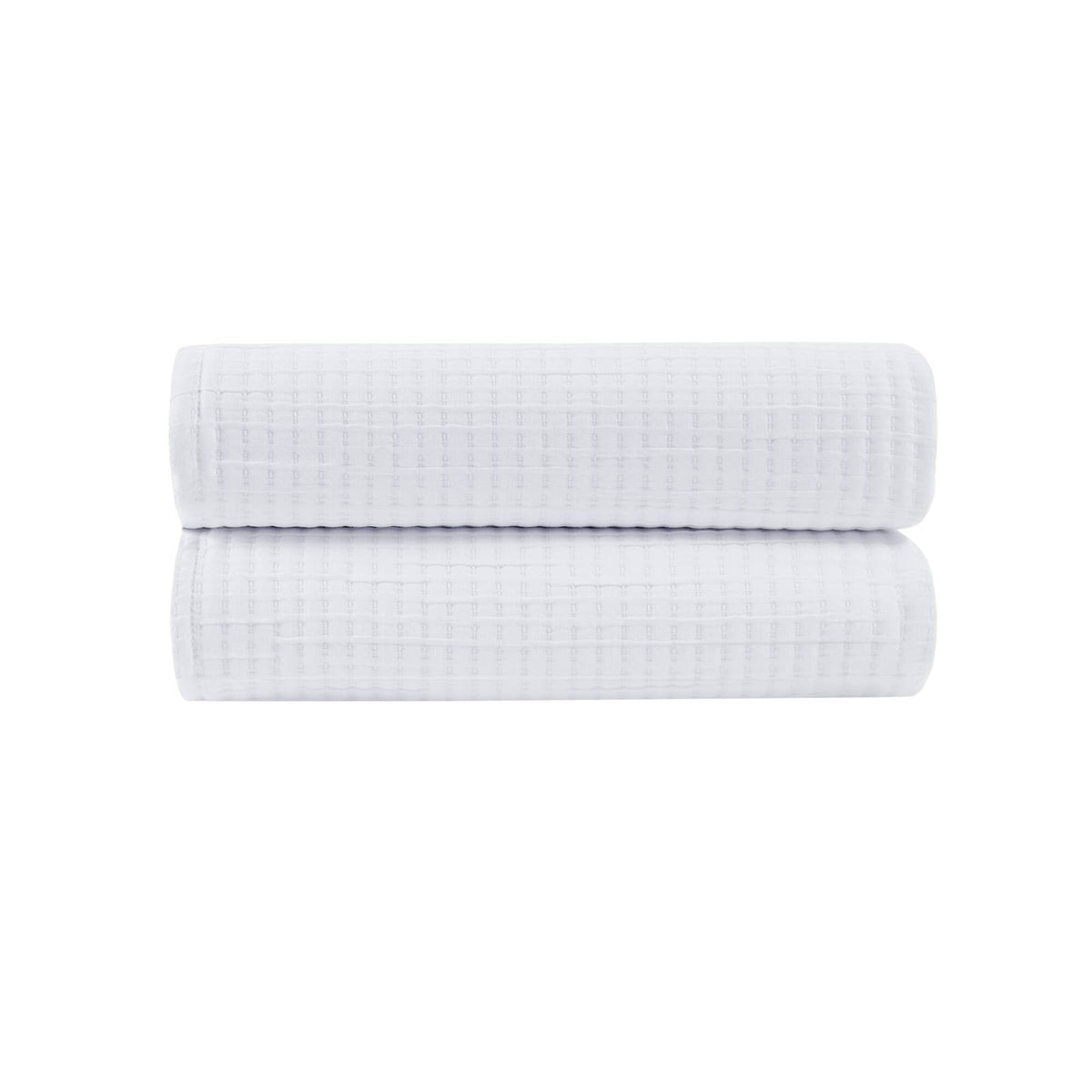 White Polyester Coverlet - Full/Queen Size