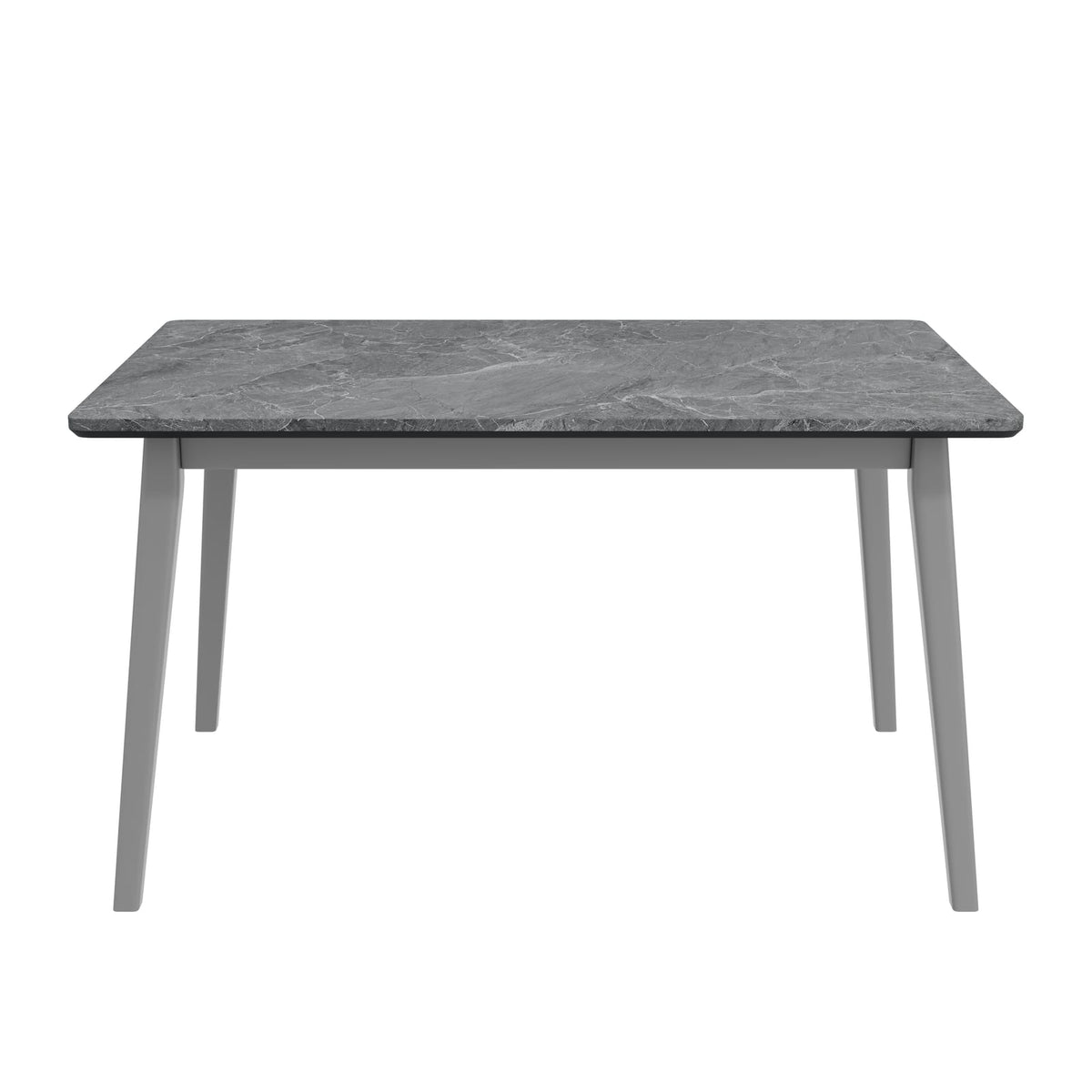 Mid Century Modern Black Dining Table with Smart Top for Dining Room