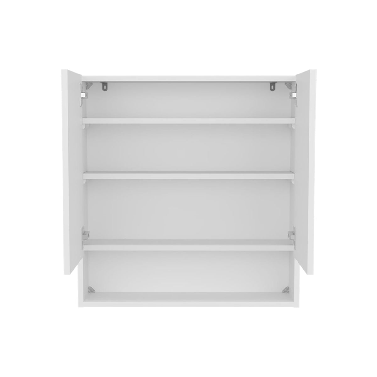 Wall Mounted White Bathroom Medicine Cabinet with 4 Shelves