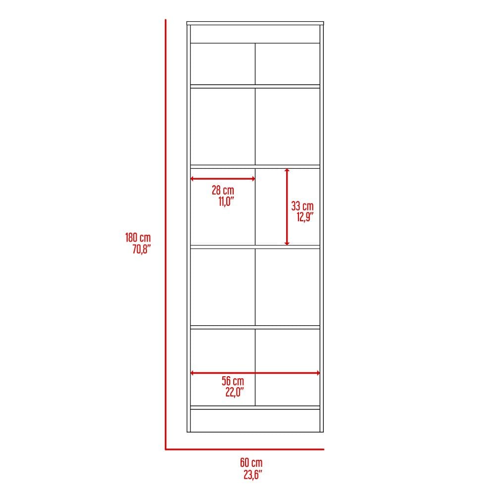 Buxton Rectangle 2-Door Tall Cabinet - White Washed Oak