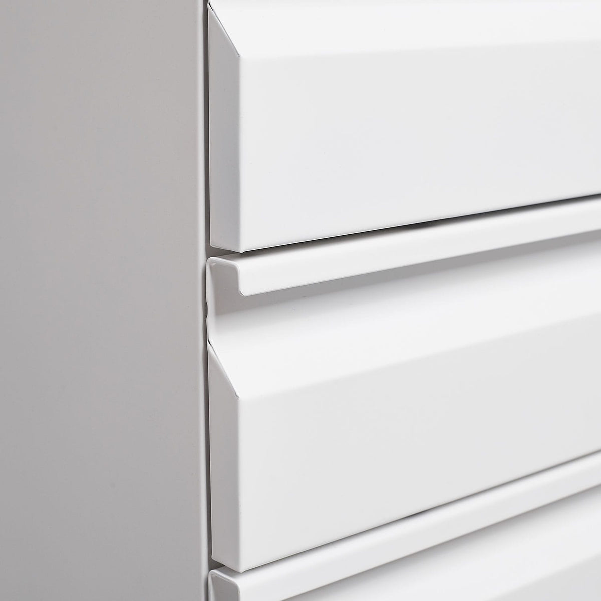 3-Drawer Mobile File Cabinet - White Office Storage