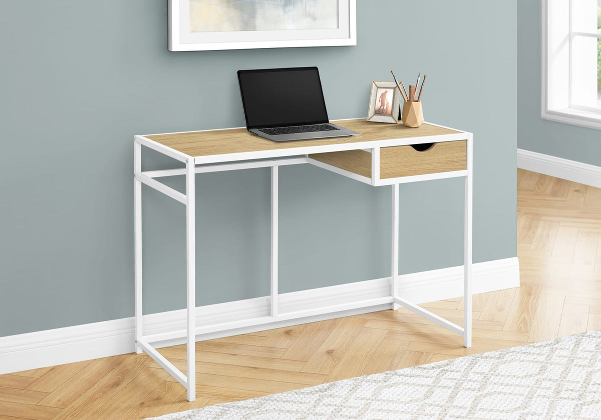 Natural Laminate Computer Desk - Home Office Storage