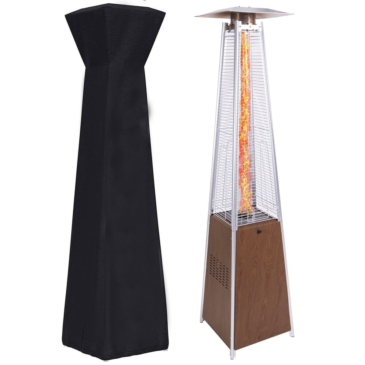 48,000 BTU Brown Outdoor Heater Propane Patio Heater