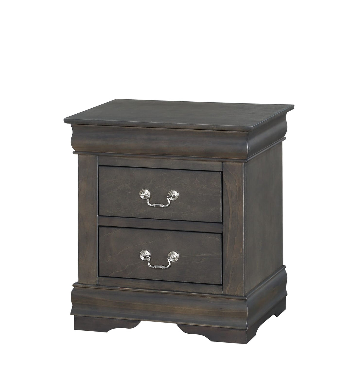 Dark Gray Nightstand with Storage - 15" x 21" for Bedroom