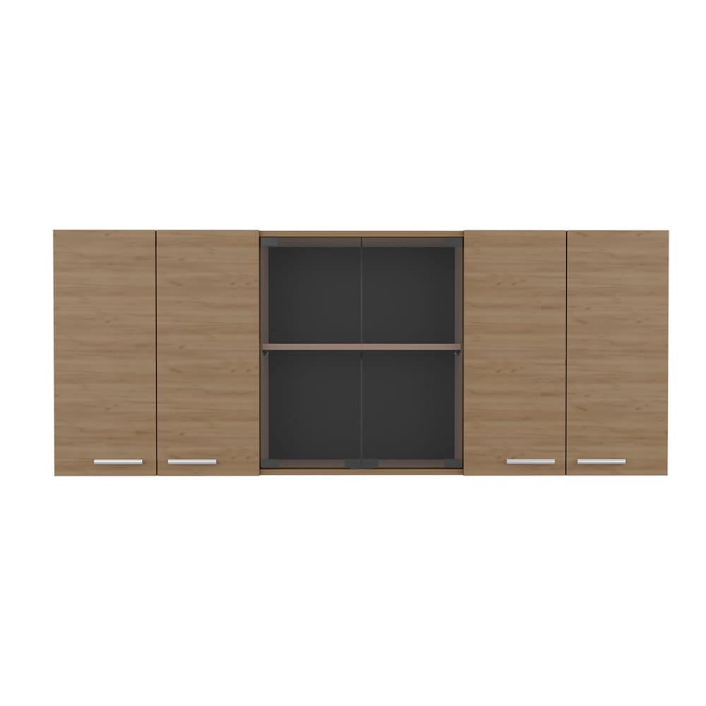 Beige Kitchen Wall Cabinet - 12.4 x 59.1 x 23.6" for Living Room
