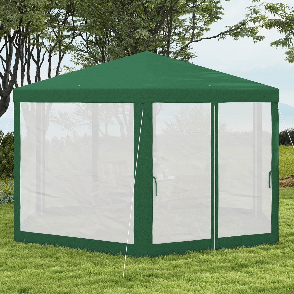 13' Hexagon Party Tent - Outdoor Shade Shelter