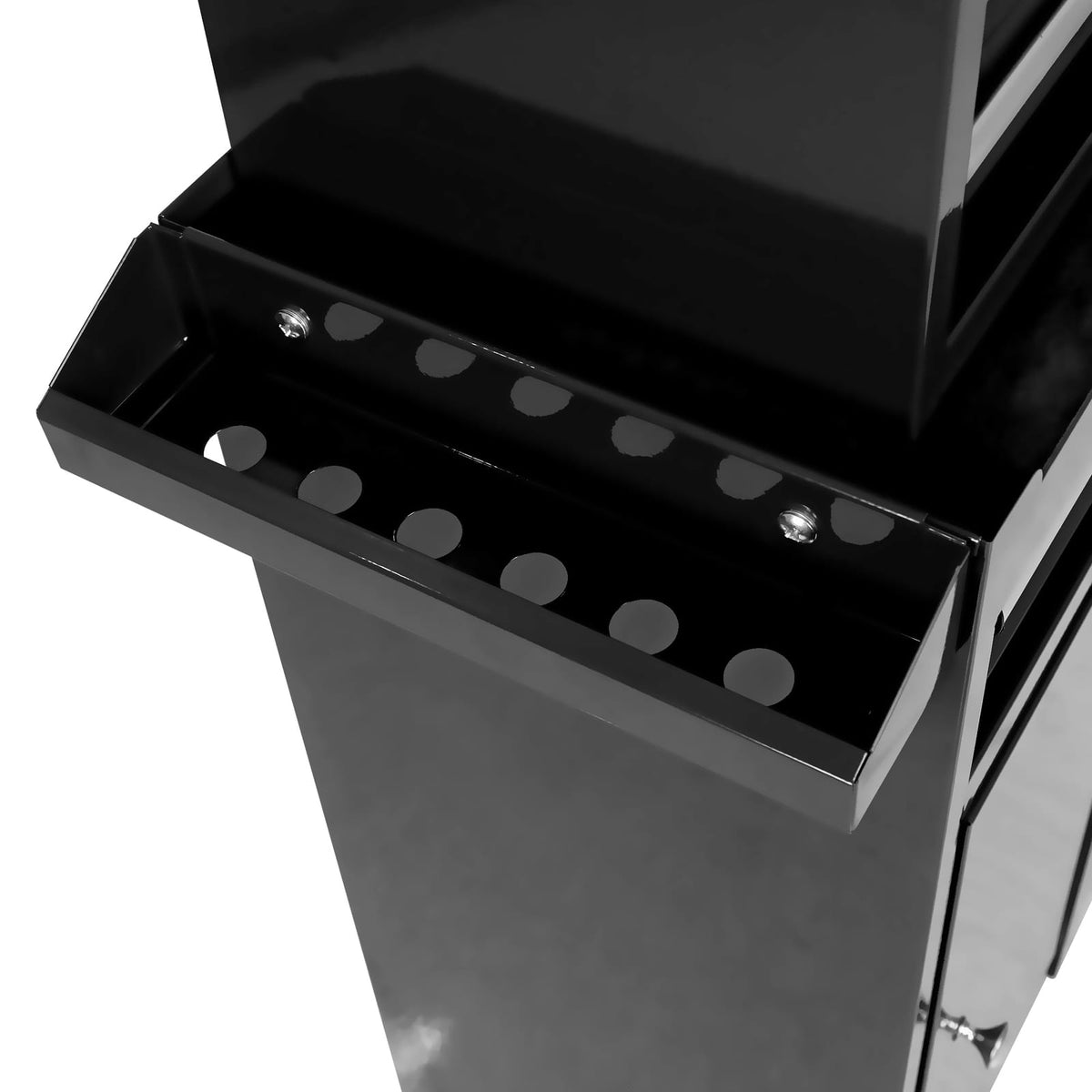 5-Drawer Metal Tool Cabinet with Wheels - Black