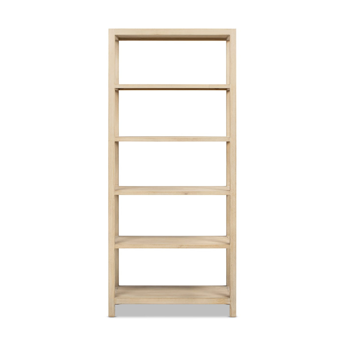Ellis 71" Reclaimed Wood Bookcase - Light Natural Pine Shelves