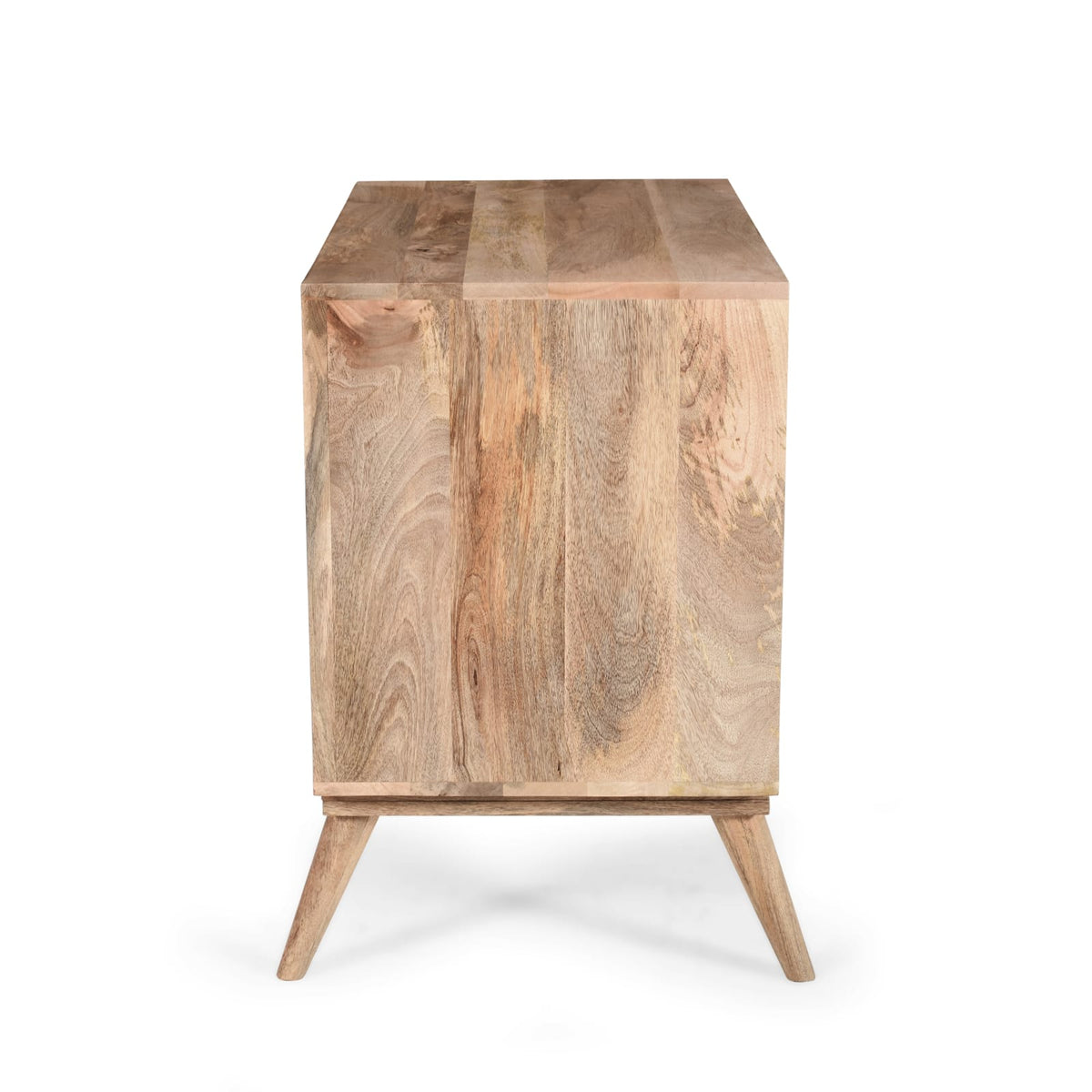 3-4 Drawer Mango Wood Cabinet - Natural Finish