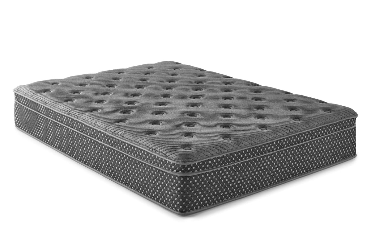 13" Quilted Eurotop Hybrid Full Mattress - Gray for Bedroom
