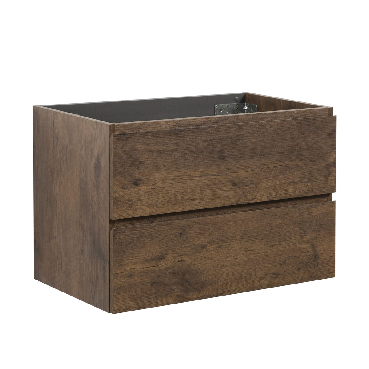 Walnut Bathroom Vanity with Double Drawers - Storage & Style