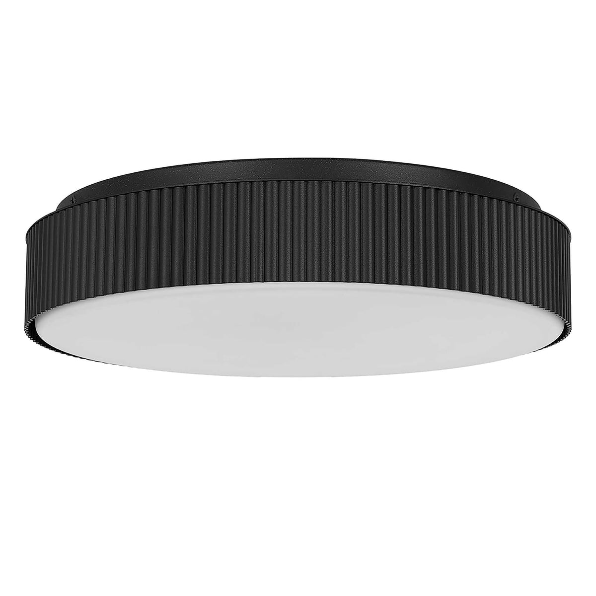 13 Inch Black LED Flush Mount - Bedroom Lighting