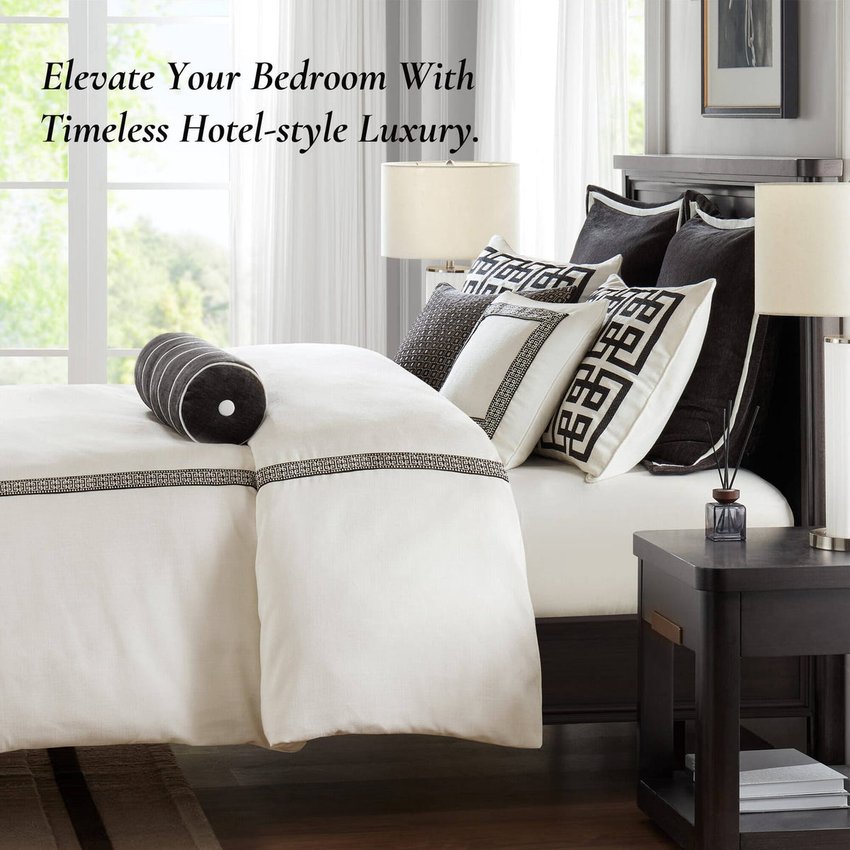 Queen Embroidery Comforter Set - Multicolor Polyester