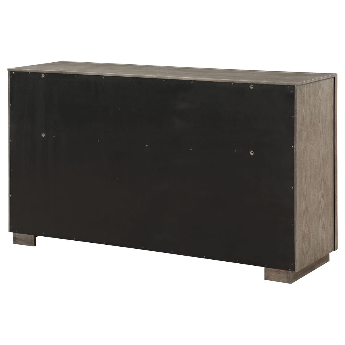 Taupe Oak 8-Drawer Dresser - Bedroom Furniture