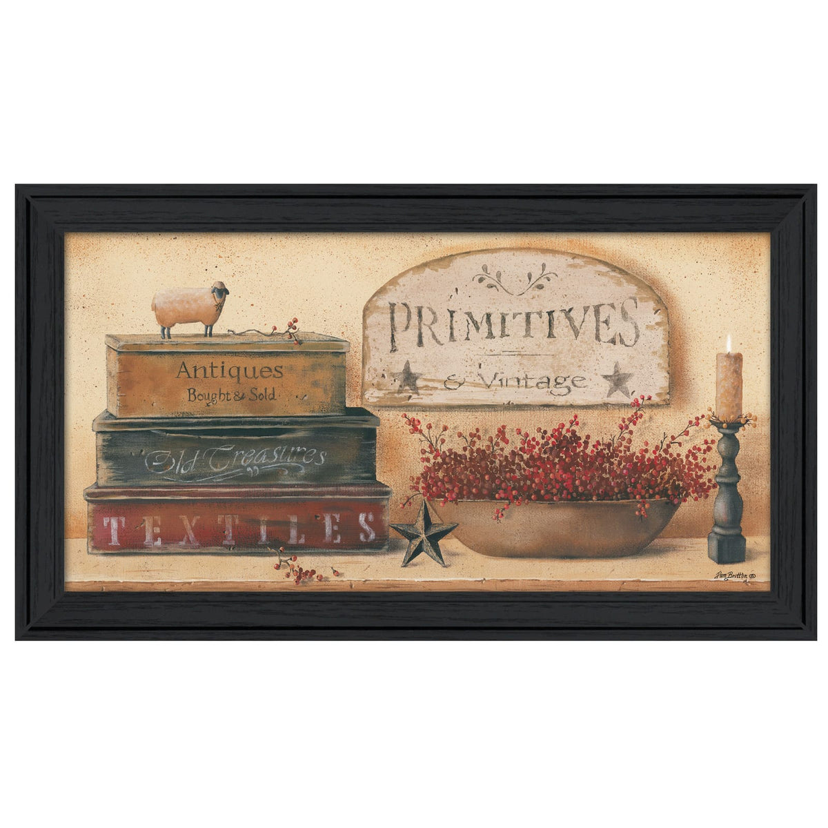 Vintage Framed Print - Black Frame Wall Art