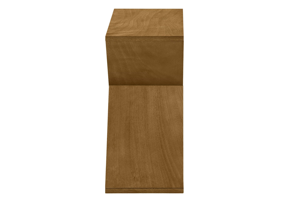 Taupe MDF Accent Table - 24 Inch Nightstand for Living Room