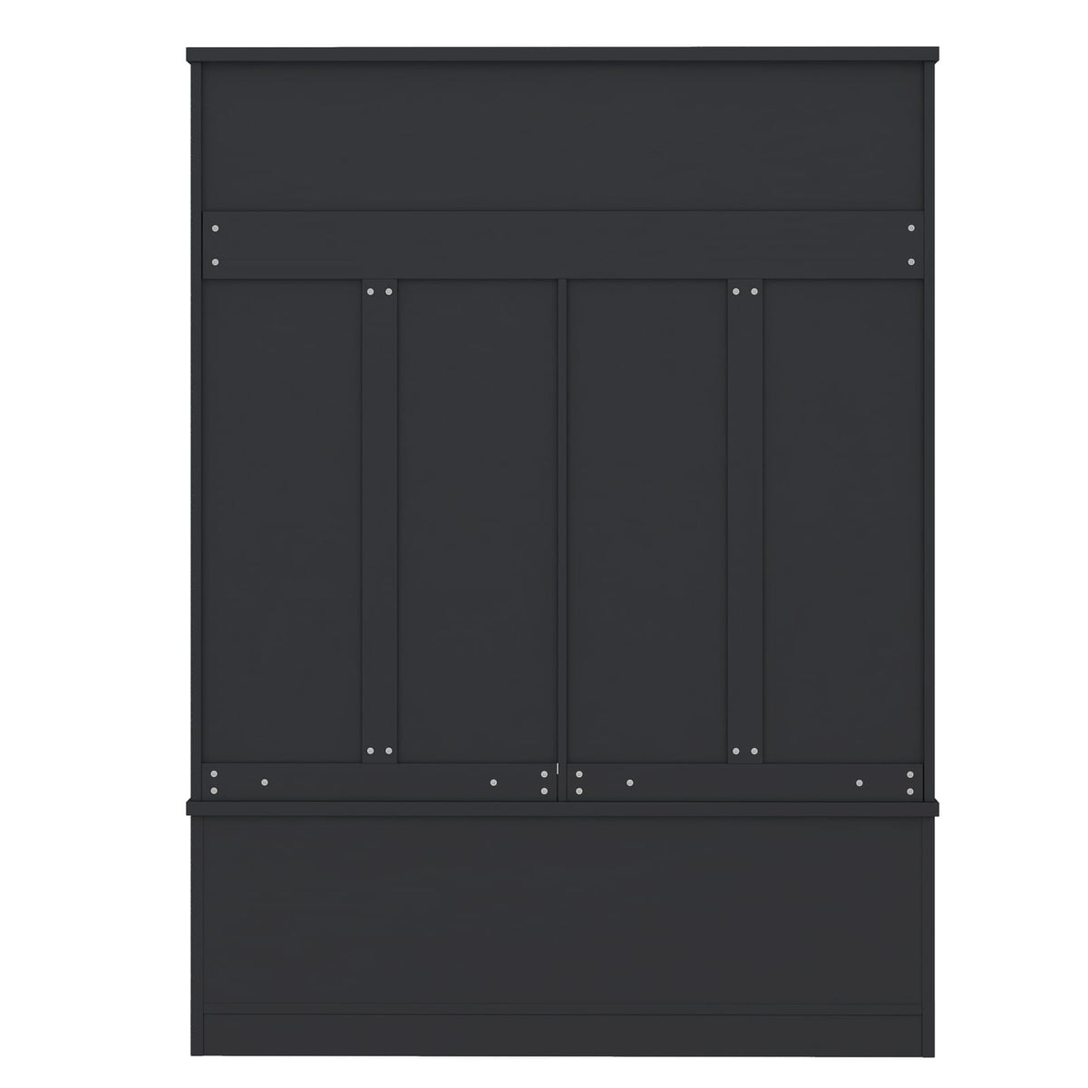 Black Hall Tree with Storage - 77.3" Entryway Coat Rack