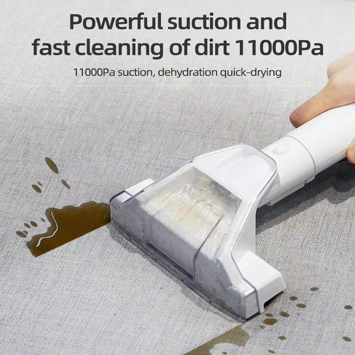 Black White Iron Plastic Vacuum Cleaner - 450W Strong Suction