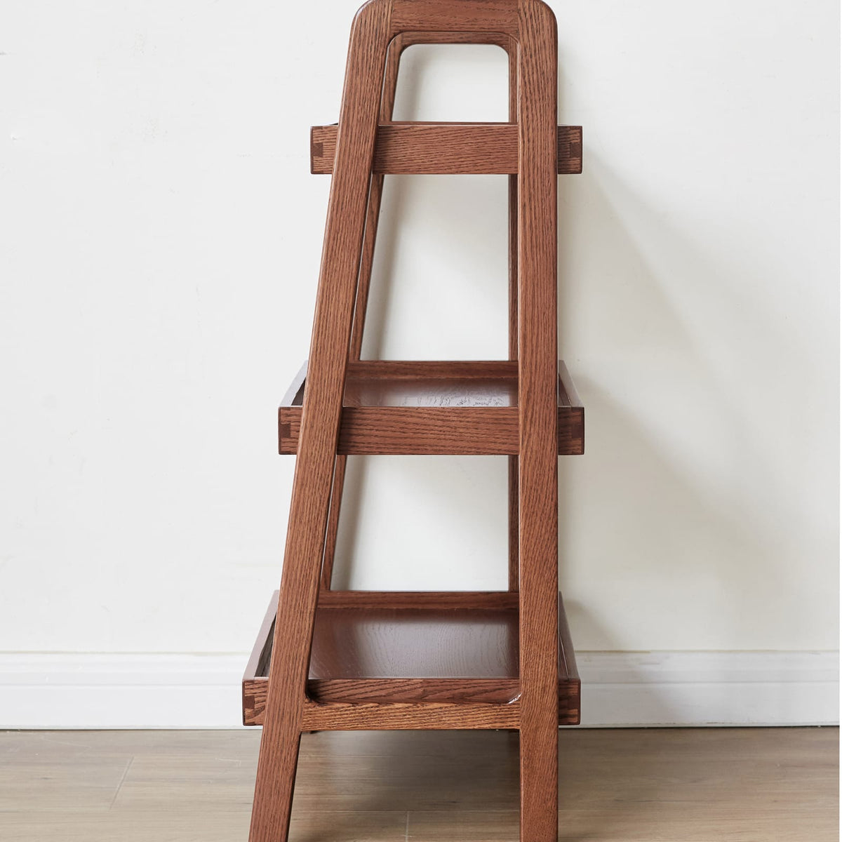 Walnut Oak Etagere - 3 Tier Shelf Unit