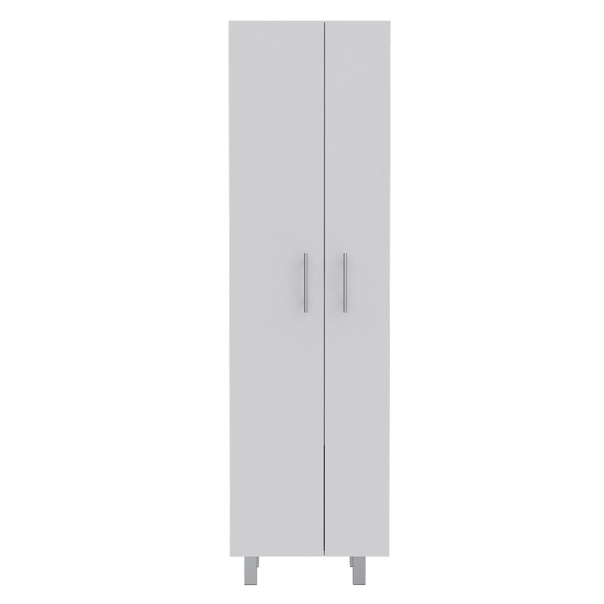 Living Room White Freestanding Particle Board Cabinet for Kitchen Cleaning Storage