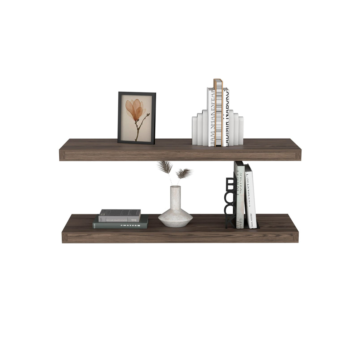 Brown Floating Shelves Set of 2 - 31.5" Wide