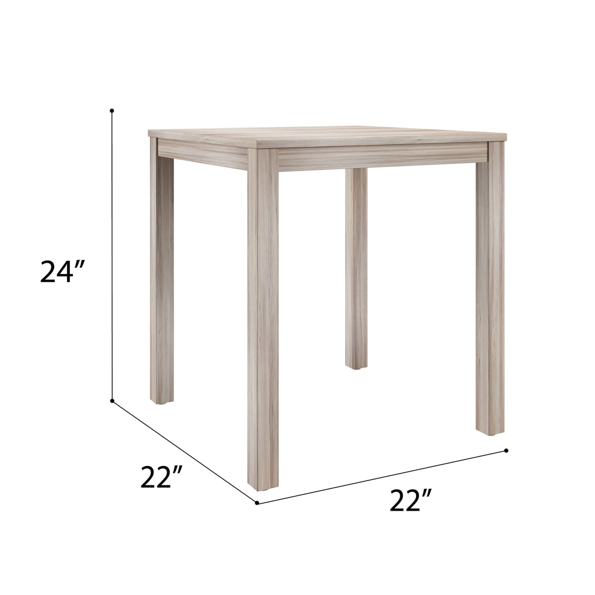 Beige End Tables Set of 2 - Compact Wood Design for Living Room
