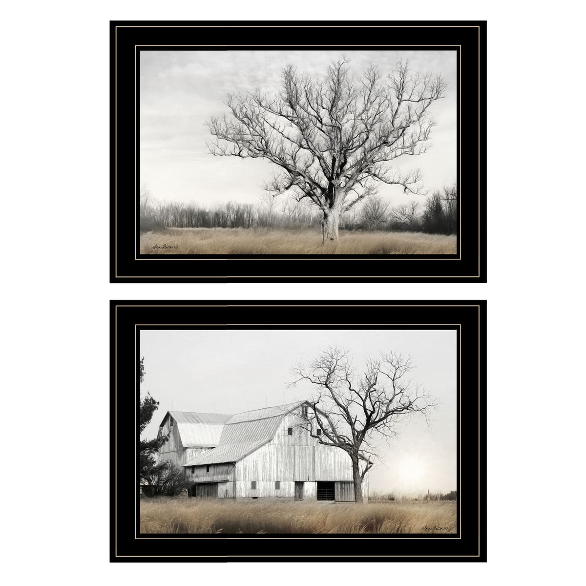 Ohio Fields Framed Wall Art - Farmhouse Bedroom Decor